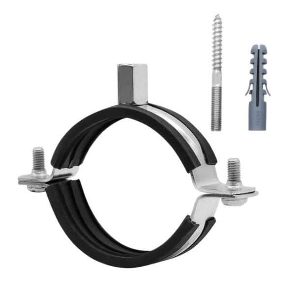 Heavy Duty Adjustable Pipe Bracket Clamp with Screw & Expansion Tube